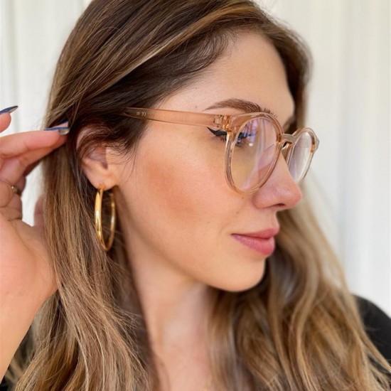 Pudra Çerçeve Mavi Işık Korumalı Blue Block Gözlük Unisex