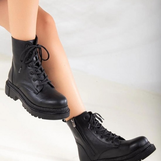 Kadın Siyah Poli Taban Postal