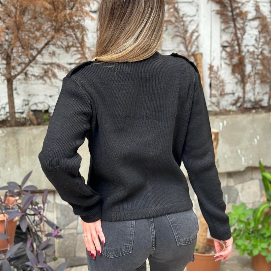 Kadın Siyah Trend Hırka