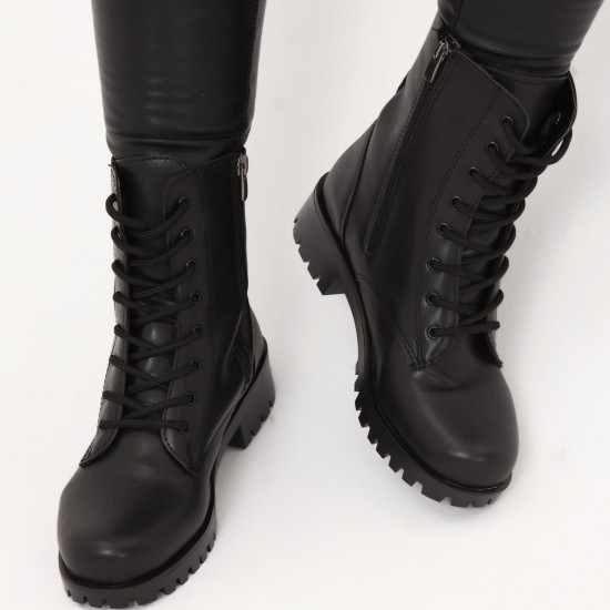 Siyah Deri Postal Bot