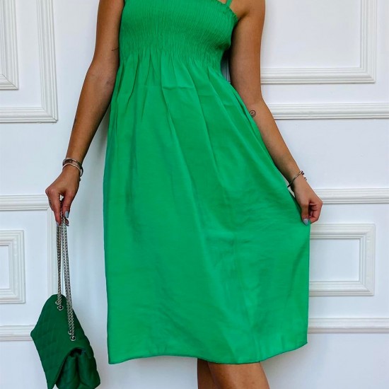 Yeşil Askılı Madonna Elbise
