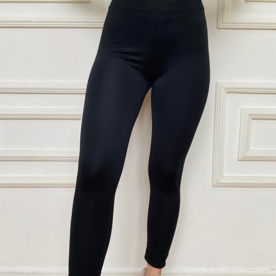 Yeşil Triko Askılı Siyah Sıkılaştıcı Tayt