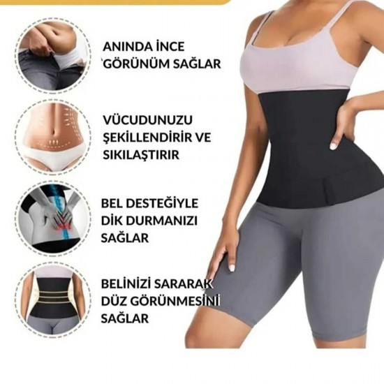 Korse Beden Bele Dolamalı Lohusa Göbek Korsesi