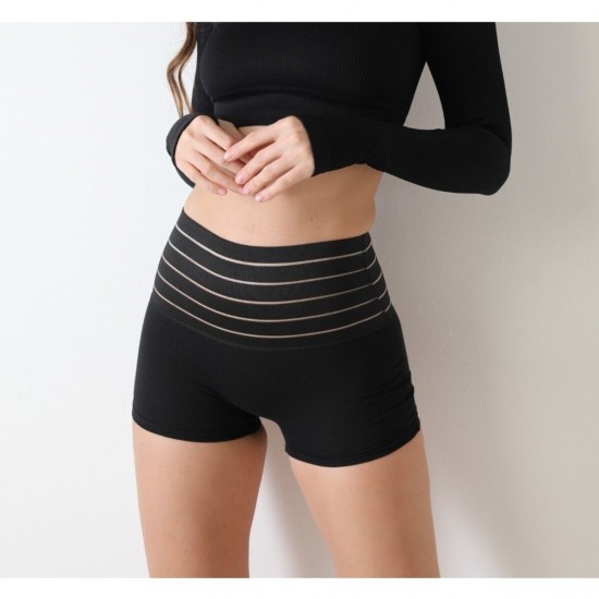 Kadın Ten Penye Korse Şort