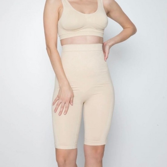 Şort Korse Üst Bacak Basen Göbek Ve Bel Çevresi Toparlayıcı Kalça Dikkeştirici Diz Üstü Korse