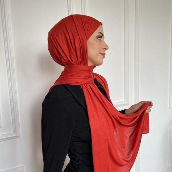 Penye Şal Açık Kiremit