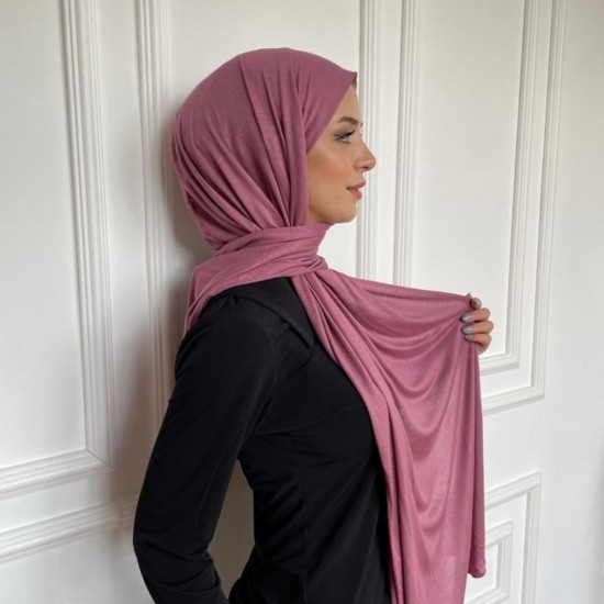 Penye Şal Koyu Gül