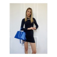 New York Kroko Saks Çanta