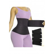 Inceltici Ve Sıkılaştırıcı Bele Dolamalı Kum Saati Görüntüsü Veren 4 Metre Sarma Bel Korsesi (siyah)